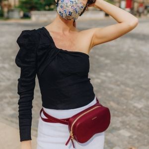 Zara Asymmetric Top Black One Shoulder S or M medium NWT BLOGGER'S Favorite